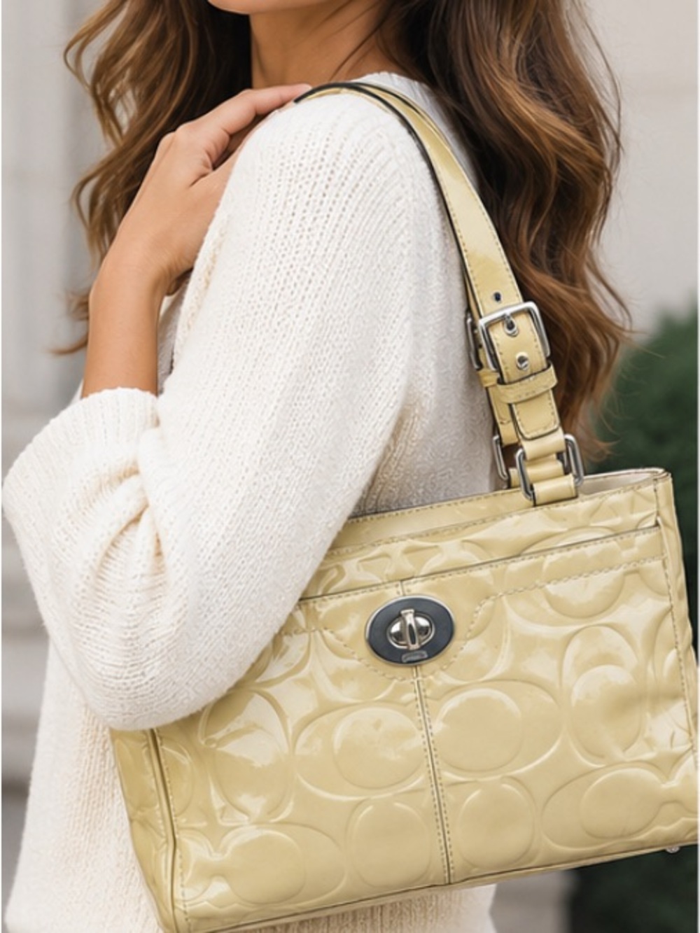 Vintage Coach Hamptons carryall tote (F14413)